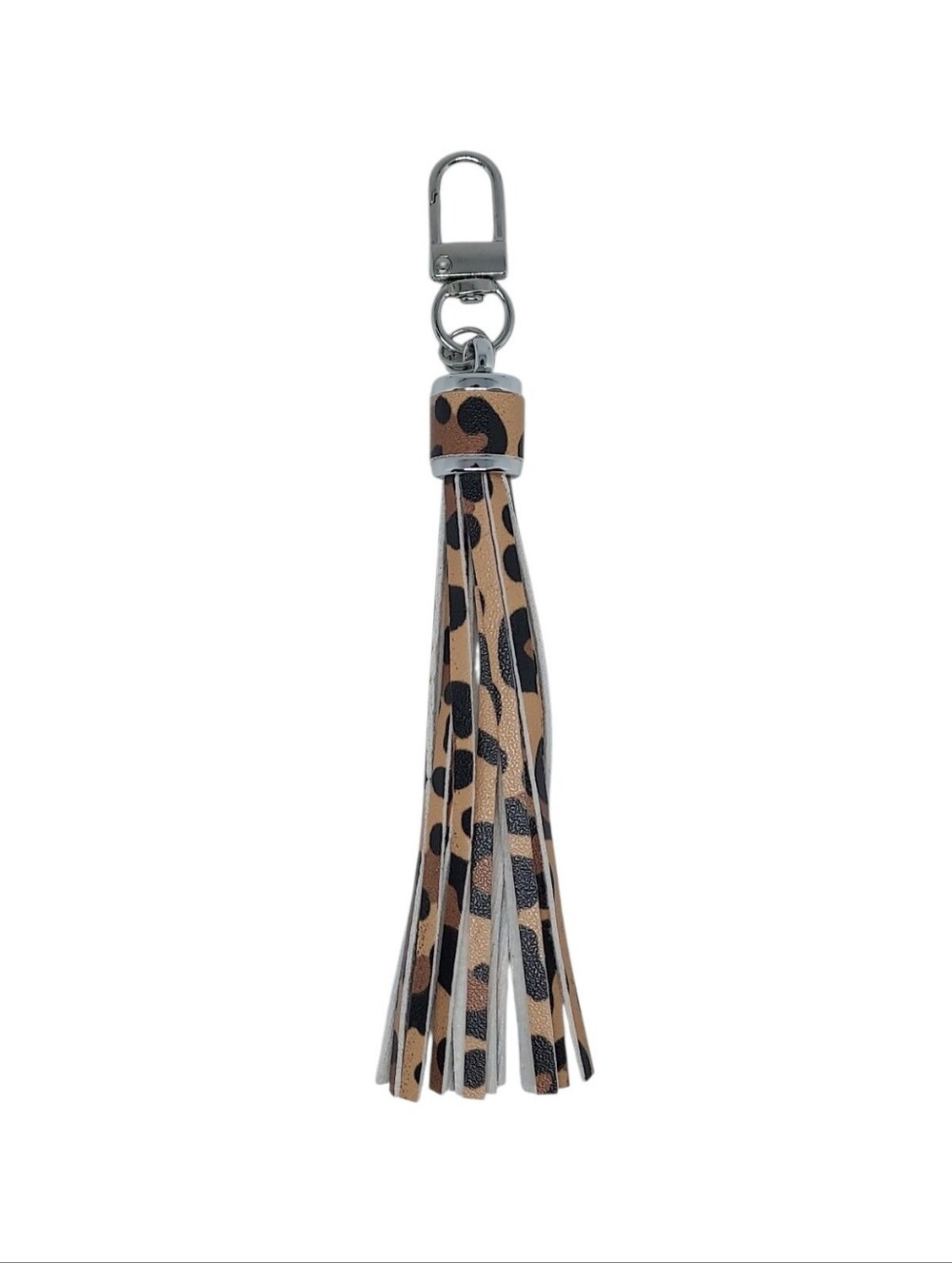 Tassel 5.5 Inch Keychain/Bag Charm Animal/Leopard Print - NWT